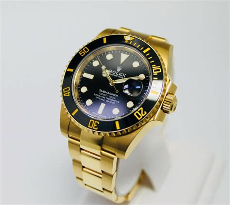 solid gold Rolex submariner